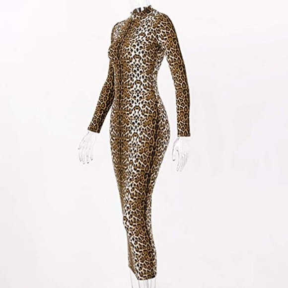 Women's SEXY Long Sleeve Midi Bodycon Dress!🥰 - Picture 3 of 6